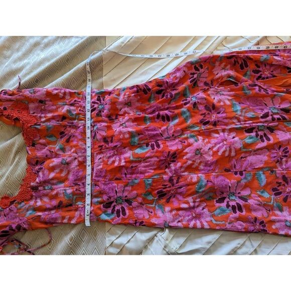 Free people Pippa maxi gown strawberry colorway sz s euc - Picture 6 of 6